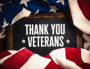 Thank you veterans graphic
